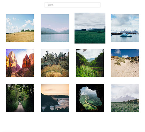 Image of a photo gallery